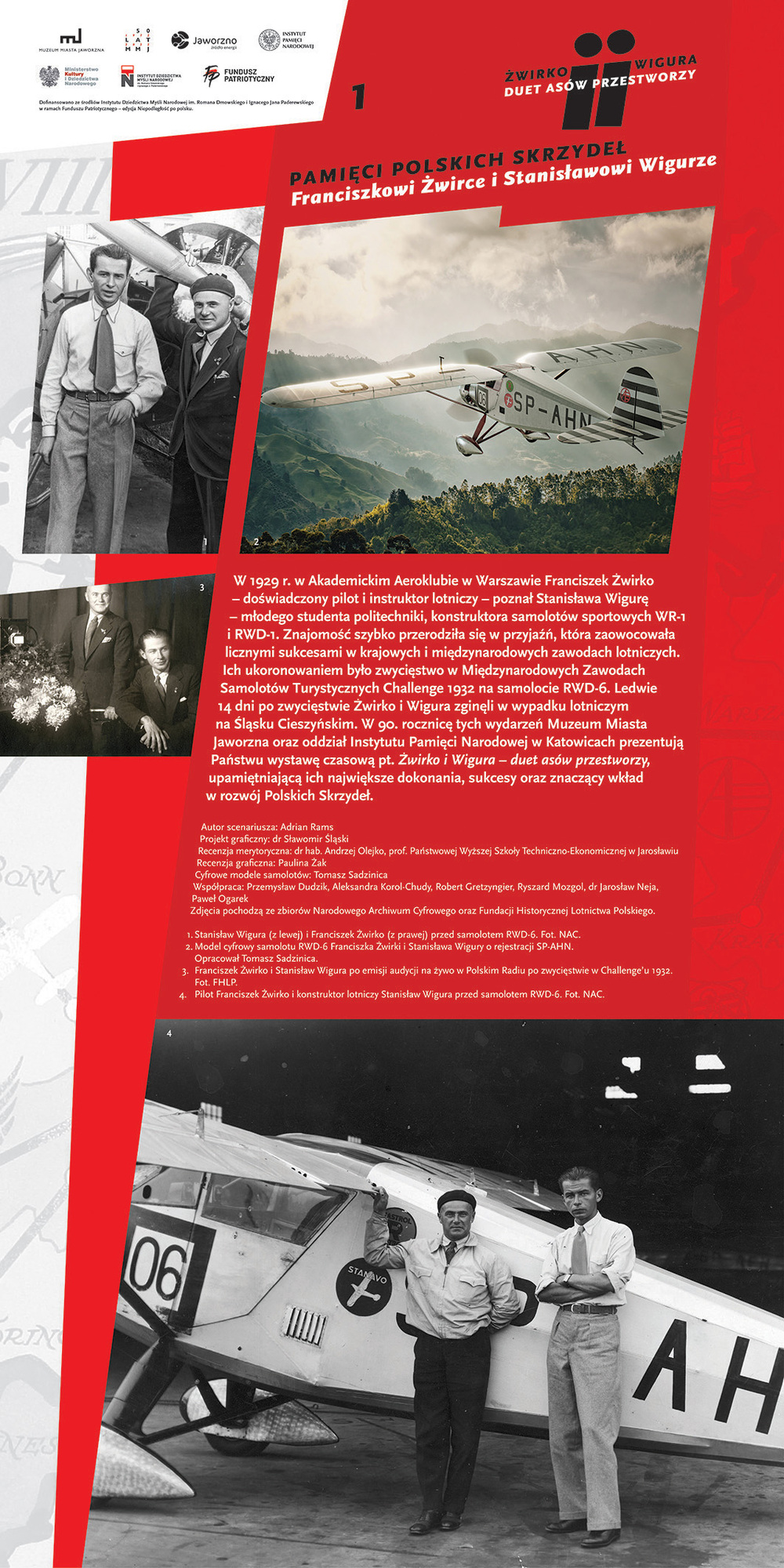 Wystawa „Żwirko i Wigura – duet asów przestworzy“.