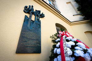 Uroczyste odsłonięcie tablicy poświęconej działalności MKZ Katowice w latach 1980-1981 – Katowice, 16 września 2023 r. Fot.: IPN K. Łojko