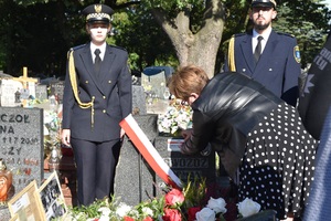 Uroczystość oznaczenia grobu powstańca śląskiego Romana Gwoździa znakiem pamięci „Tobie Polsko”. Fot. Danuta Mikoda/IPN
