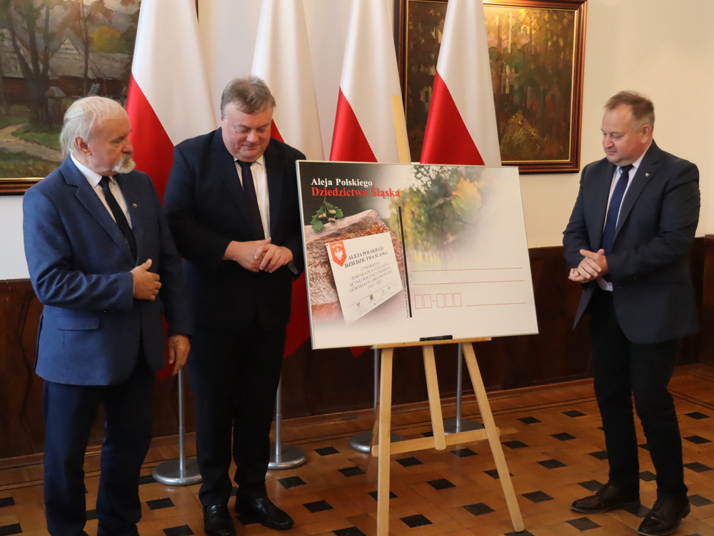 Karta pocztowa poświęcona projektowi edukacyjnemu „Aleja Polskiego Dziedzictwa Śląska”. fot. Śląski Urząd Wojewódzki w Katowicach