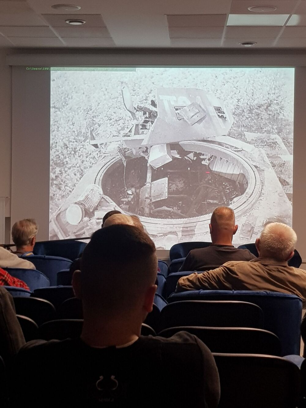 Wykład Adama Kurusa „Mokra 1 września 1939 r. O boju Wołyńskiej Brygady Kawalerii pod Mokrą raz jeszcze“. Fot. Magdalena Barczyk-Kurus