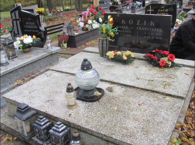 Grób powstańca śląskiego Franciszka Kozika.