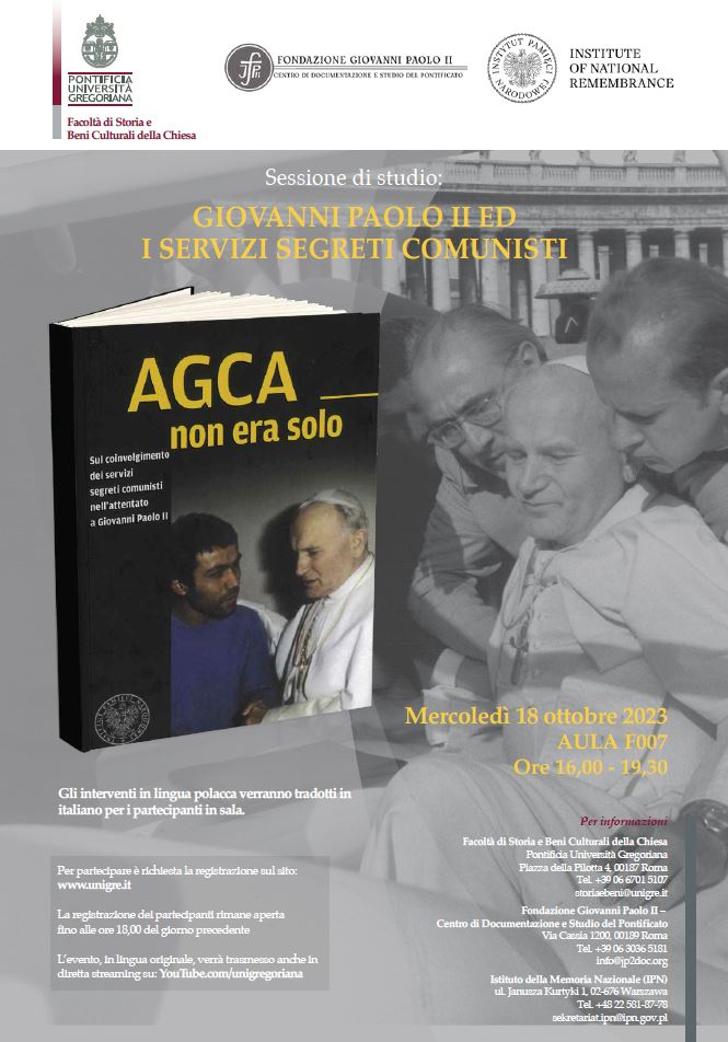 Sesja naukowa „Jan Paweł II i komunistyczne służby specjalne”. (plakat)