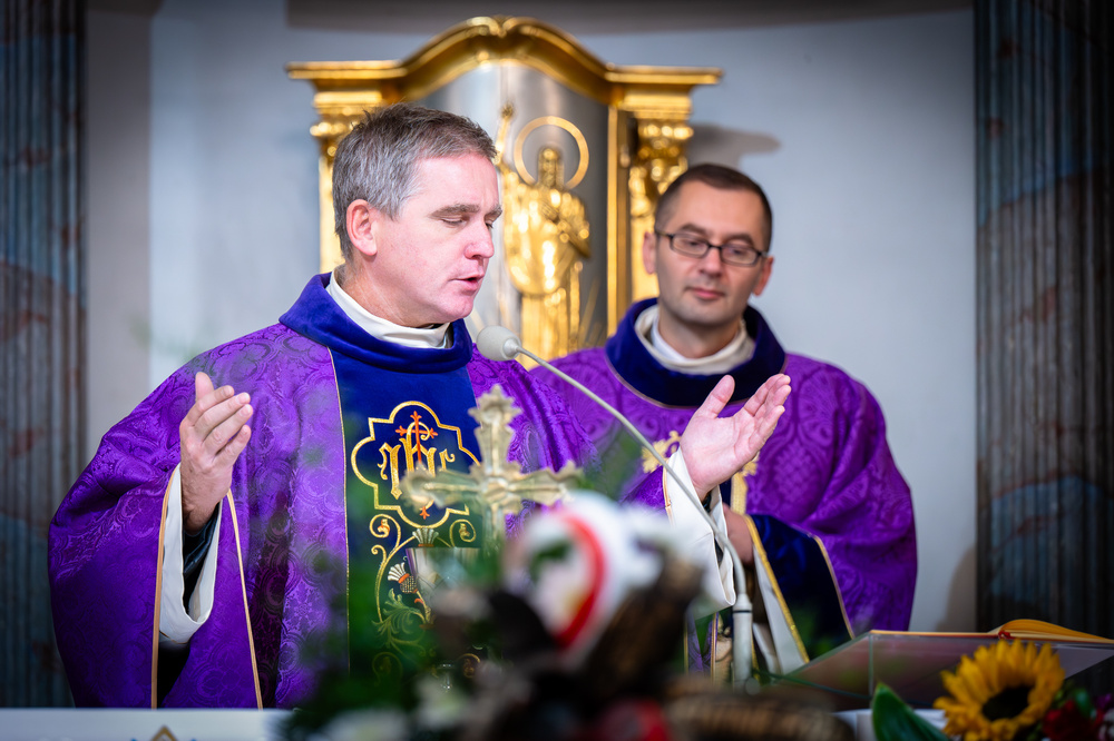 Pogrzeb śp. Rudolfa Mojeścika, żołnierza Narodowych Sił Zbrojnych – Górki Wielkie, 17 października 2023. Fot.: IPN K. Łojko