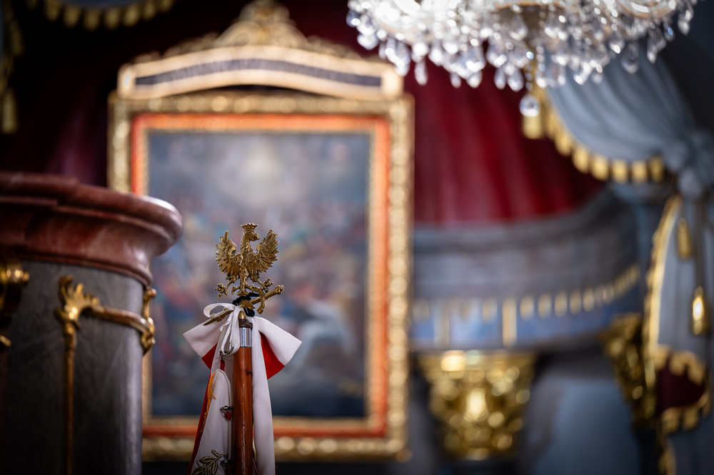 Pogrzeb śp. Rudolfa Mojeścika, żołnierza Narodowych Sił Zbrojnych – Górki Wielkie, 17 października 2023. Fot.: IPN K. Łojko