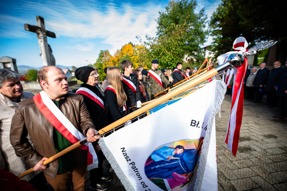 Uroczystość oznaczenia grobu powstańca śląskiego Tadeusza Jänicha znakiem pamięci „Tobie Polsko“. Fot.: IPN K. Łojko