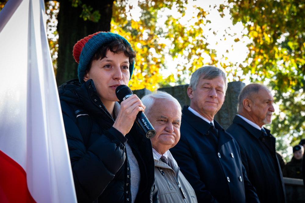 Uroczystość oznaczenia grobu powstańca śląskiego Tadeusza Jänicha znakiem pamięci „Tobie Polsko“. Fot.: IPN K. Łojko