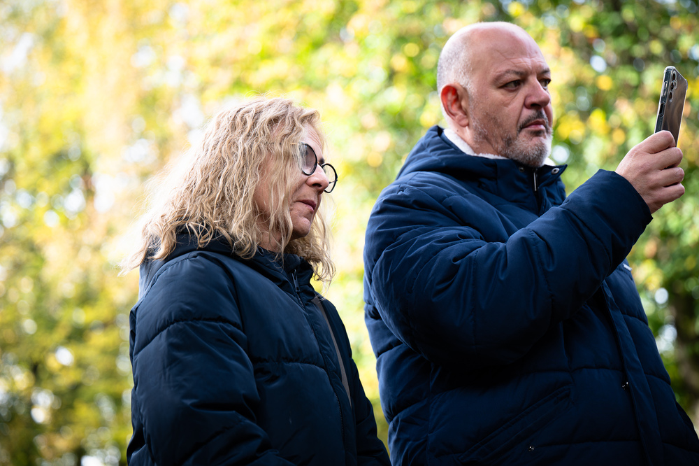 Uroczystość oznaczenia grobu powstańca śląskiego znakiem pamięci „Tobie Polsko” – Piasek, 24 października 2023. Fot.: IPN K. Łojko