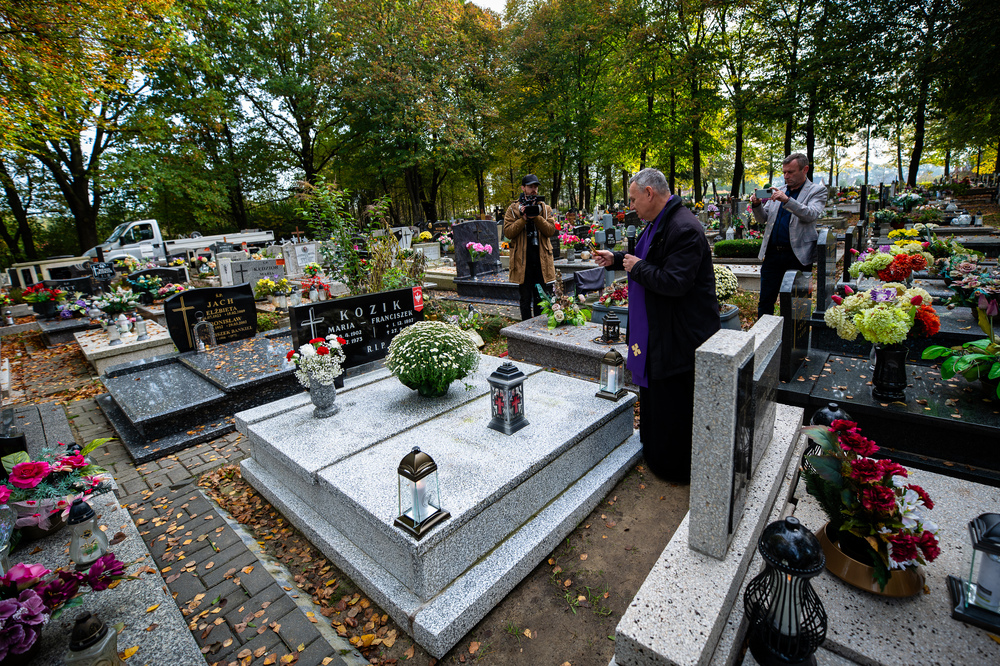 Uroczystość oznaczenia grobu powstańca śląskiego znakiem pamięci „Tobie Polsko” – Piasek, 24 października 2023. Fot.: IPN K. Łojko