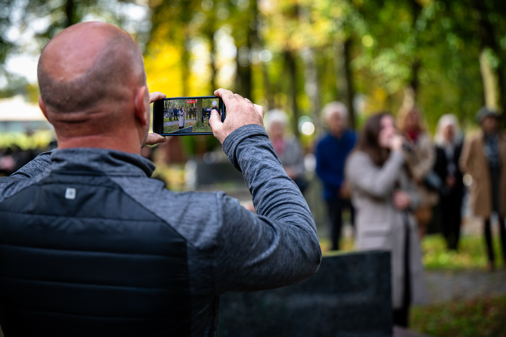 Uroczystość oznaczenia grobu powstańca śląskiego znakiem pamięci „Tobie Polsko” – Piasek, 24 października 2023. Fot.: IPN K. Łojko