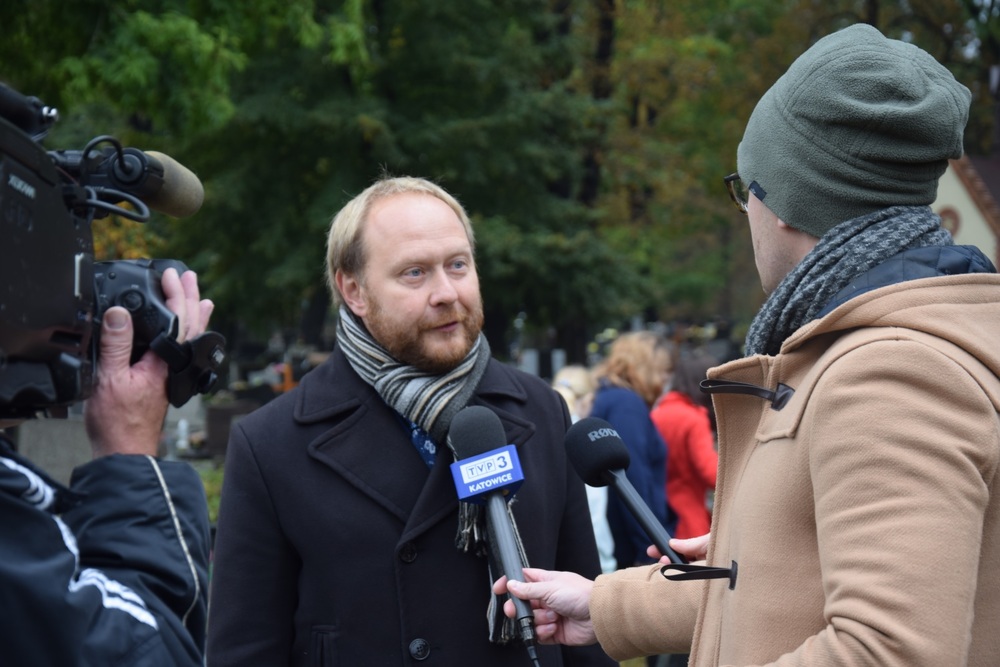 Uroczystość oznaczenia grobu powstańca śląskiego śp. Aleksandra Henkela znakiem pamięci „Tobie Polsko”. Fot. Danuta Mikoda/IPN