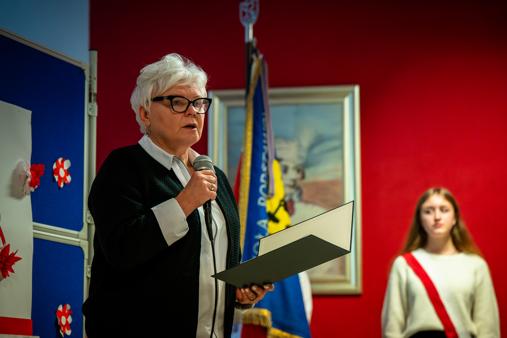 Uroczystość upamiętniająca poległych mieszkańców Katowic z dzielnicy Wełnowiec-Józefowiec - Katowice, 27 października 2023. Fot.: IPN K. Łojko