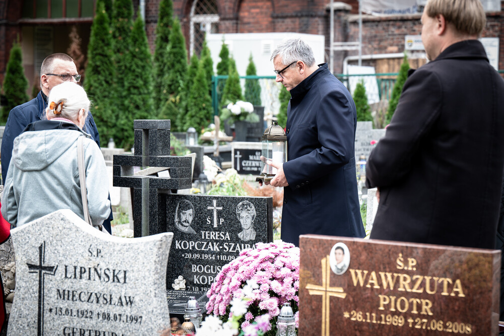 Pamiętamy o zmarłych – Katowice, 30 października 2023. Fot.: IPN K. Łojko