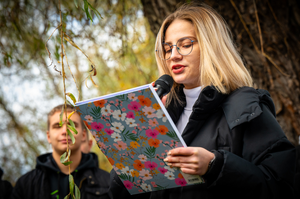 Uroczystość oznaczenia grobu powstańca śląskiego śp. Stanisława Mastalerza znakiem pamięci „Tobie Polsko” – Katowice, 6 listopada 2023. Fot.: IPN K. Łojko