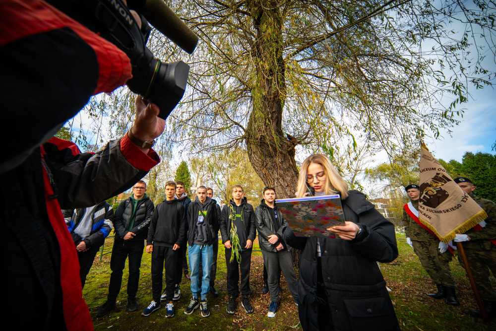 Uroczystość oznaczenia grobu powstańca śląskiego śp. Stanisława Mastalerza znakiem pamięci „Tobie Polsko” – Katowice, 6 listopada 2023. Fot.: IPN K. Łojko