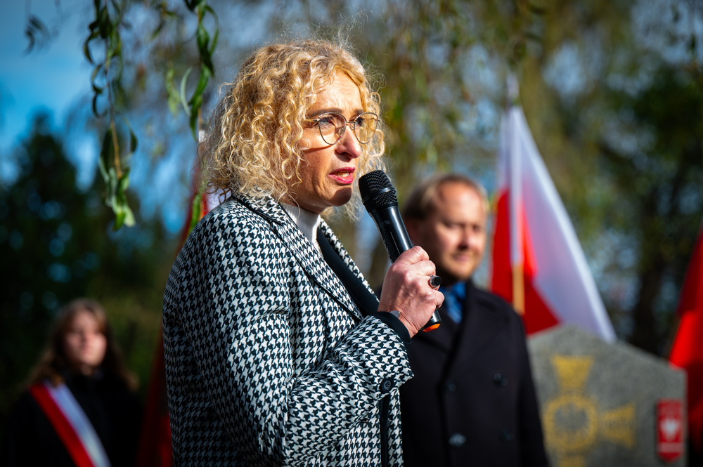 Uroczystość oznaczenia grobu powstańca śląskiego śp. Stanisława Mastalerza znakiem pamięci „Tobie Polsko” – Katowice, 6 listopada 2023. Fot.: IPN K. Łojko