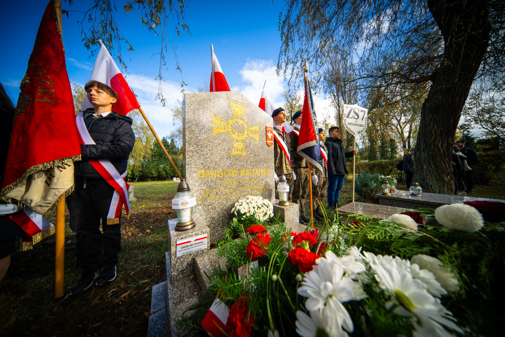 Uroczystość oznaczenia grobu powstańca śląskiego śp. Stanisława Mastalerza znakiem pamięci „Tobie Polsko” – Katowice, 6 listopada 2023. Fot.: IPN K. Łojko
