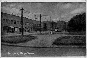 Sosnowiec, Haupt-Strasse (obecnie 3 Maja), okres II wojny światowej (IPN Ka 454/58)