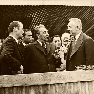 Wizyta Leonida Breżniewa na Górnym Śląsku w 1974 r. Fot. ze zbiorów Jacka Zommera