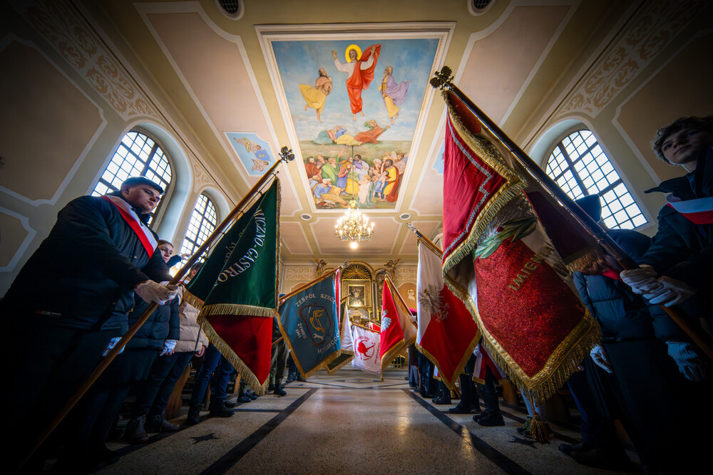 Odsłonięcie grobu powstańca styczniowego ppor. Jakuba Śliża – Żywiec, 25 listopada 2023. Fot.: IPN K. Łojko