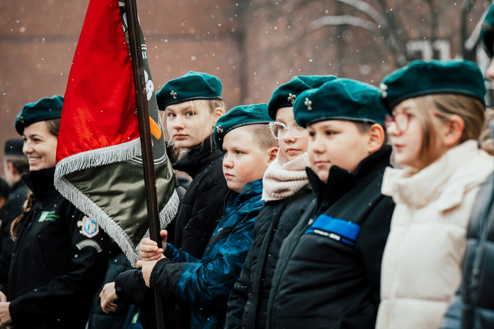 Odsłonięcie tablicy upamiętniającej bytomski dom „Ul“ – Bytom, 1 grudnia 2023. Fot.: IPN K. Łojko