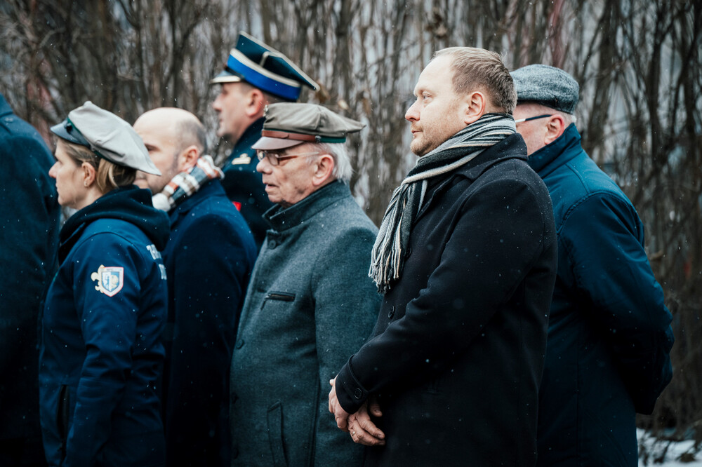 Odsłonięcie tablicy upamiętniającej bytomski dom „Ul“ – Bytom, 1 grudnia 2023. Fot.: IPN K. Łojko