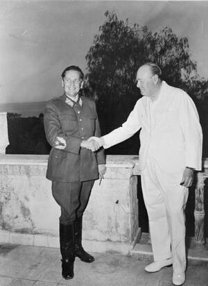 Josip Broz Tito z Winstonem Churchillem. Fot. Wikipedia
