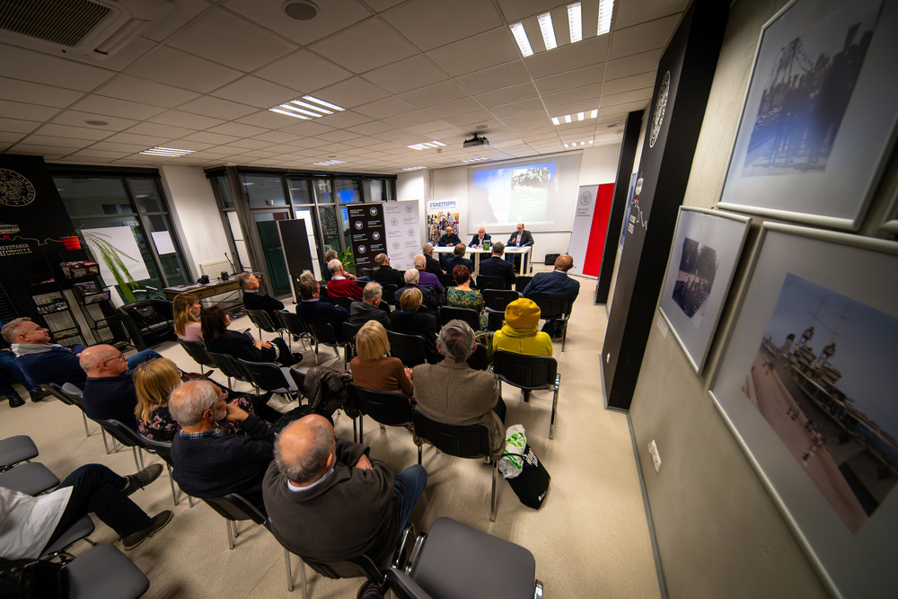 Promocja książki Michała Lutego „Dziesięć lat w Śląsko-Dąbrowskiej »Solidarności«. Wspomnienia z lat 1980–1990“ – Katowice, 7 grudnia 2023. Fot.: IPN K. Łojko