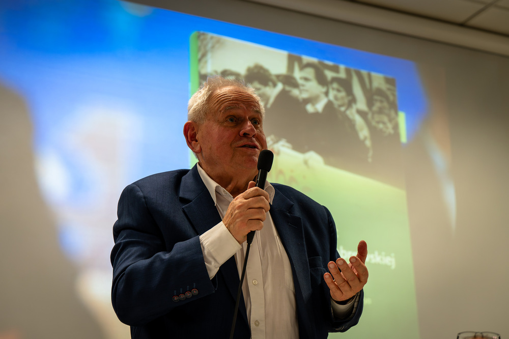 Promocja książki Michała Lutego „Dziesięć lat w Śląsko-Dąbrowskiej »Solidarności«. Wspomnienia z lat 1980–1990“ – Katowice, 7 grudnia 2023. Fot.: IPN K. Łojko