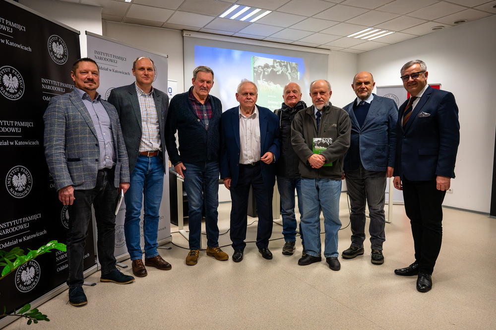 Promocja książki Michała Lutego „Dziesięć lat w Śląsko-Dąbrowskiej »Solidarności«. Wspomnienia z lat 1980–1990“ – Katowice, 7 grudnia 2023. Fot.: IPN K. Łojko