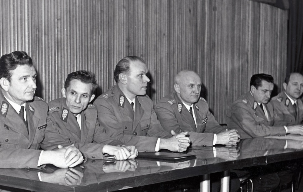 Obchody pięćdziesiątej rocznicy powstania ZSRR, grudzień 1972 r.
7 – wręczenie proporców i dyplomów „Drużyny Służby Socjalistycznej” 2 kompanii BCP, wiosna 1973 r.