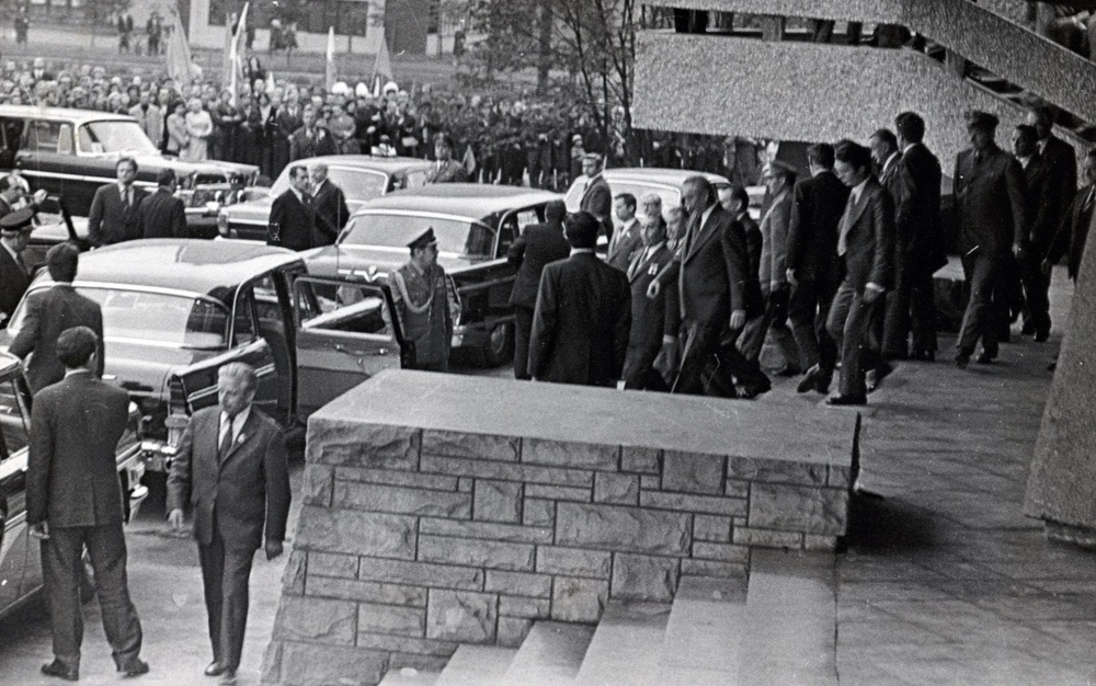 Zabezpieczenie wizyty sekretarza generalnego KC KPZR Leonida Breżniewa w katowickimi „Spodku”, lipiec 1974 r.