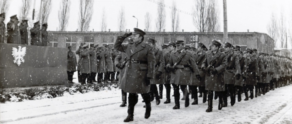 Podczas ślubowania nowych funkcjonariuszy, 5 marca 1976 r.