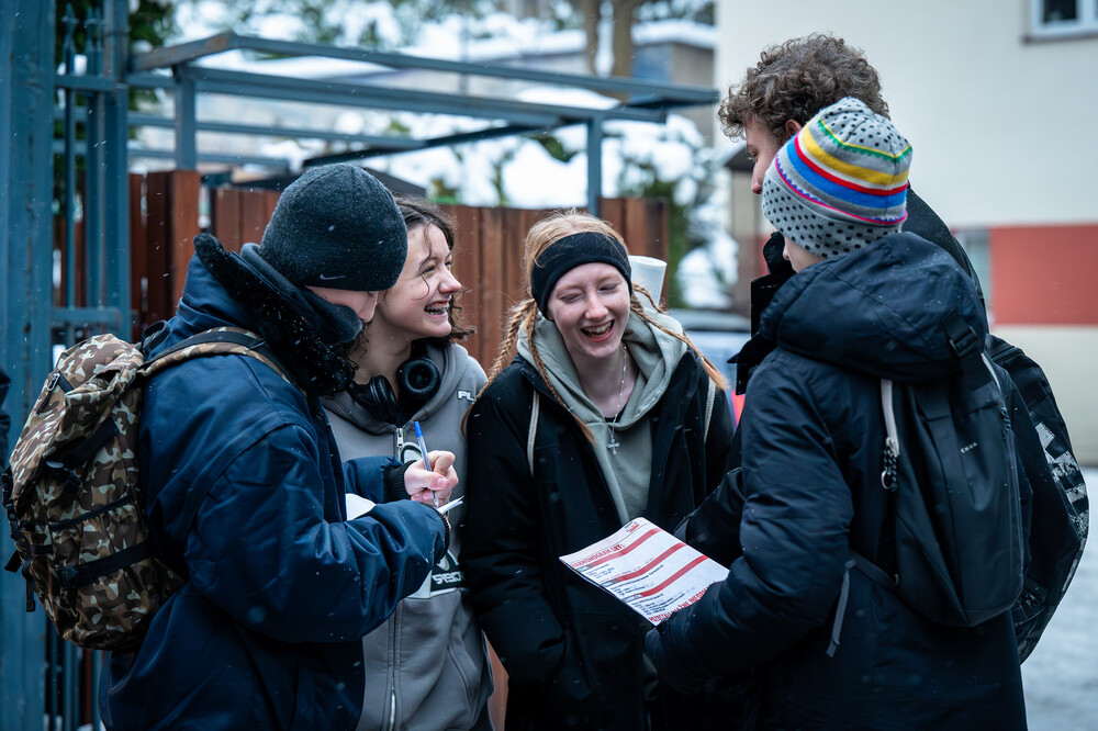 VI Gra Miejska „Tropami Solidarności” – Bielsko-Biała, 9 grudnia 2023. Fot.: K. Łojko