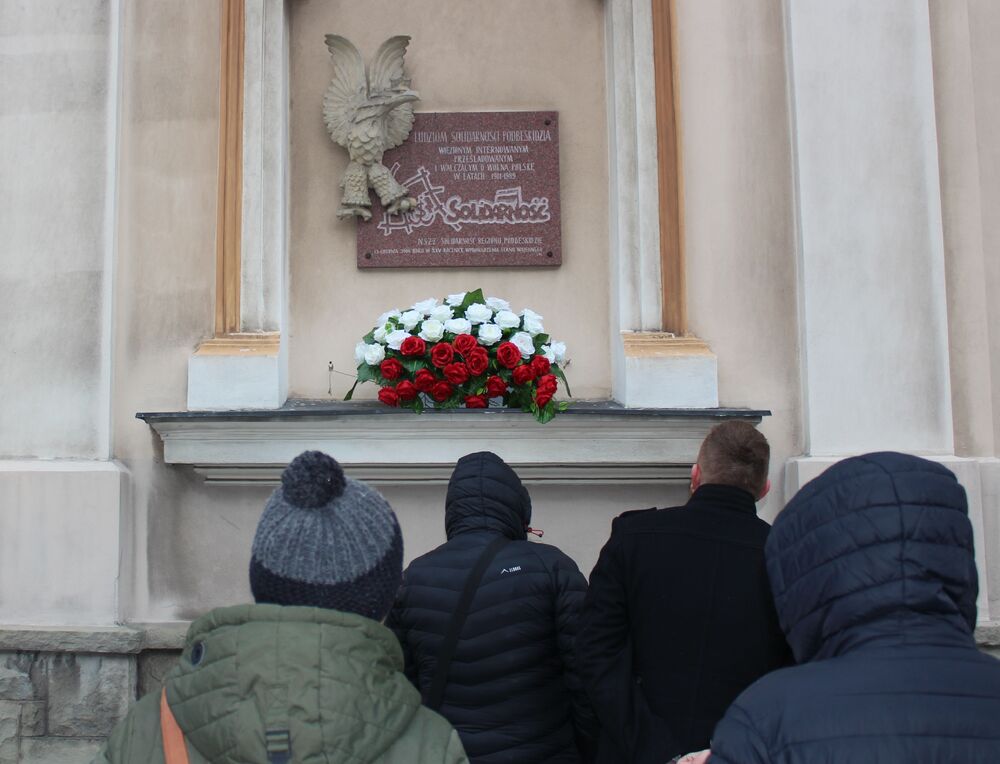 42. rocznica wprowadzenia stanu wojennego w Bielsku-Białej. Fot. Artur Kasprzykowski/IPN