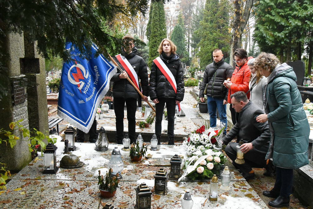 Grób Jana Stawisińskiego. Fot. OBUWIM Szczecin - Koszalin