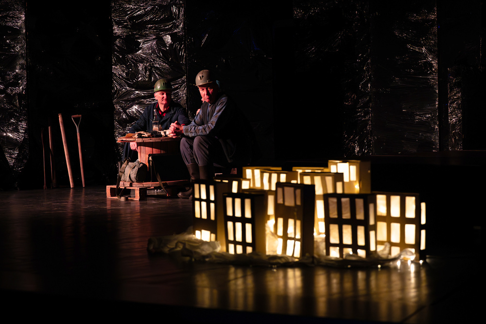 Spektakl „Wilijo na poziomie 650” oraz spotkanie z uczestnikami strajku w KWK „Ziemowit” - Chorzów, 14 grudnia 2023. Fot.: IPN K. Łojko