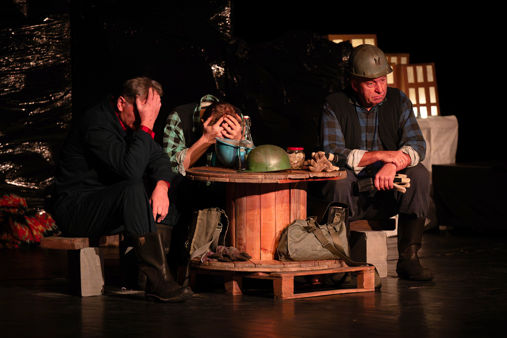 Spektakl „Wilijo na poziomie 650” oraz spotkanie z uczestnikami strajku w KWK „Ziemowit” - Chorzów, 14 grudnia 2023. Fot.: IPN K. Łojko