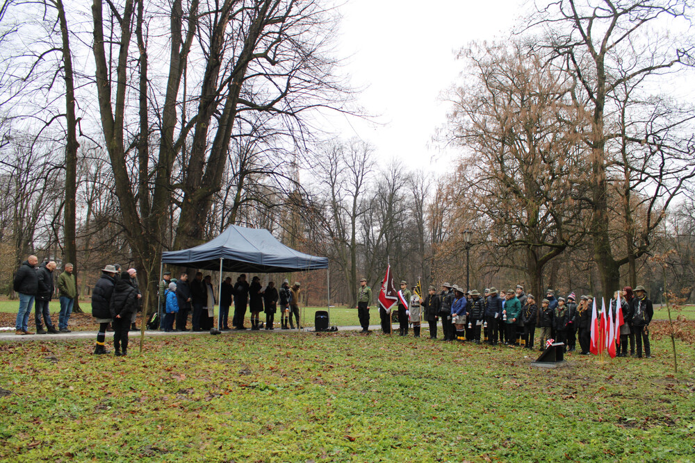 Odsłonięcie tablicy upamiętniającej ppor. Tadeusza Jänicha – Żywiec, 16 grudnia 2023