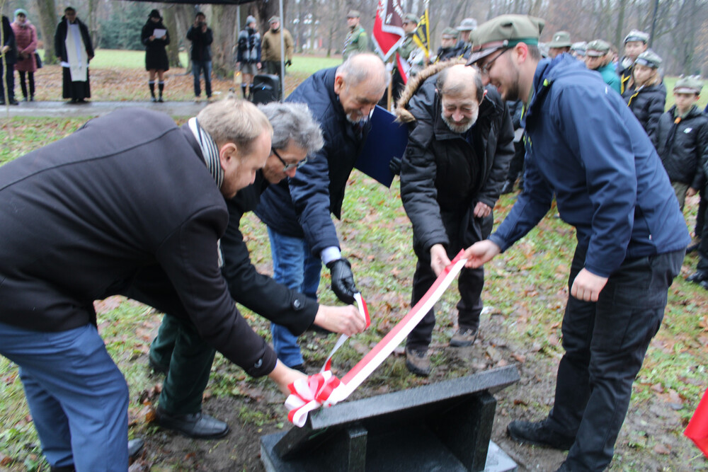 Odsłonięcie tablicy upamiętniającej ppor. Tadeusza Jänicha – Żywiec, 16 grudnia 2023