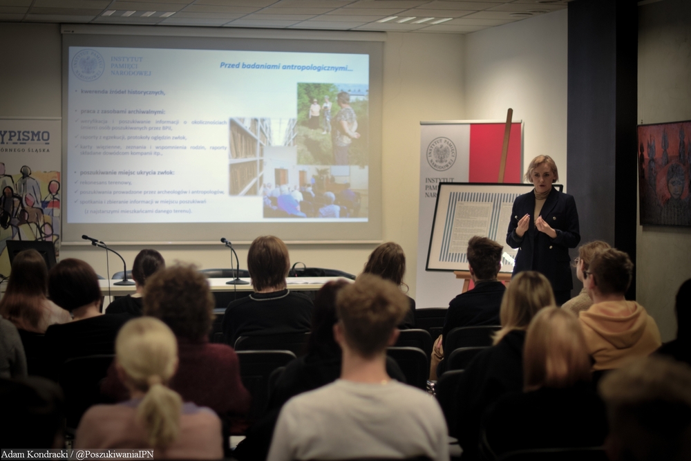 „Łączka i inne miejsca poszukiwań” - Katowice, 10.01.24. Fot.: Adam Kondracki / IPN
