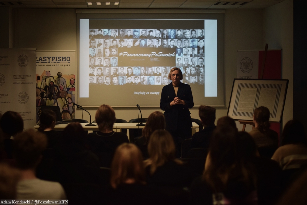„Łączka i inne miejsca poszukiwań” - Katowice, 10.01.24. Fot.: Adam Kondracki / IPN