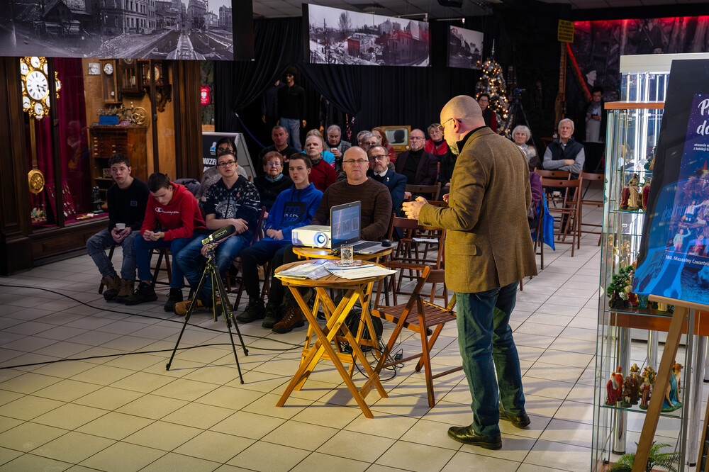 Prelekcja ,,Odyseja Czarnych Diabłów. Udział 1 Dywizji Pancernej gen. Stanisława Maczka w walkach na Zachodzie Europy" – Mysłowice, 11 stycznia 2024. Fot.: IPN K. Łojko
