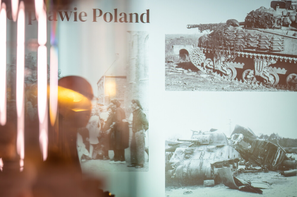 Prelekcja ,,Odyseja Czarnych Diabłów. Udział 1 Dywizji Pancernej gen. Stanisława Maczka w walkach na Zachodzie Europy" – Mysłowice, 11 stycznia 2024. Fot.: IPN K. Łojko