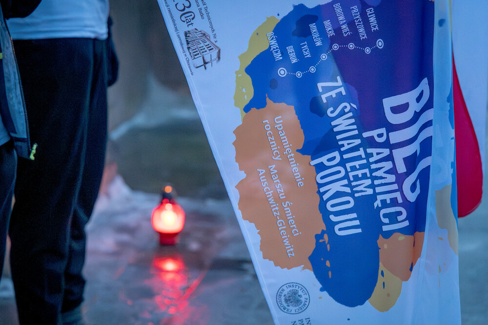 V edycja Biegu Pamięci ze Światłem Pokoju – Oświęcim – Gliwice. Fot.: IPN K. Łojko