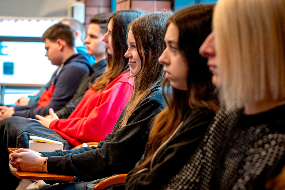 Wykład: „Zapomniane ogniwo. Konspiracja młodzieżowa na ziemiach polskich w latach 1944/45-1956” - Jaworzno, 5 marca 2024 r. Fot.: IPN K. Łojko