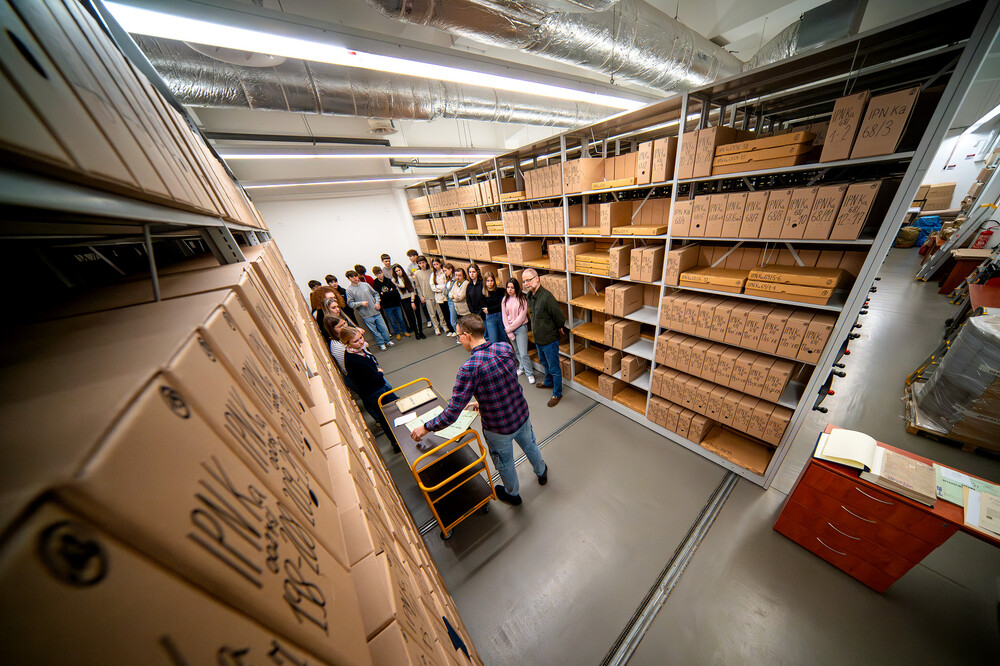 Zajęcia z cyklu "Co kryją archiwa IPN?" - Katowice, 14 marca 2024. Fot.: IPN K. Łojko