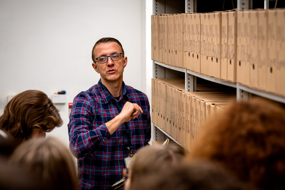 Zajęcia z cyklu "Co kryją archiwa IPN?" - Katowice, 14 marca 2024. Fot.: IPN K. Łojko