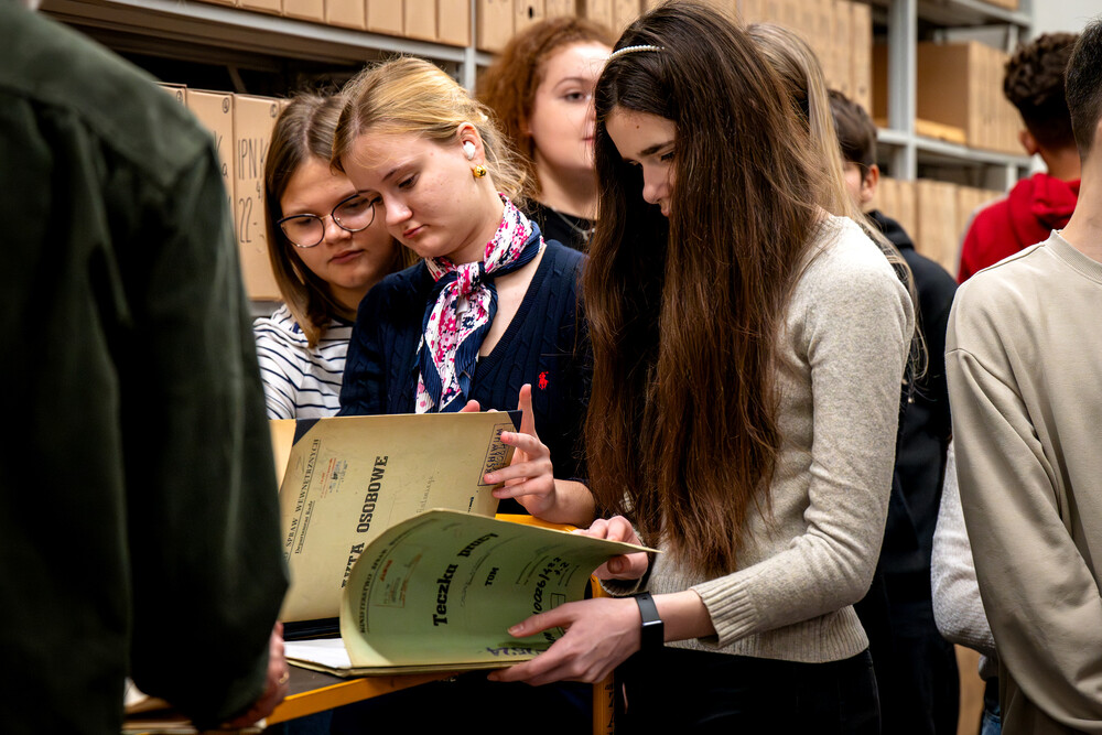 Zajęcia z cyklu "Co kryją archiwa IPN?" - Katowice, 14 marca 2024. Fot.: IPN K. Łojko
