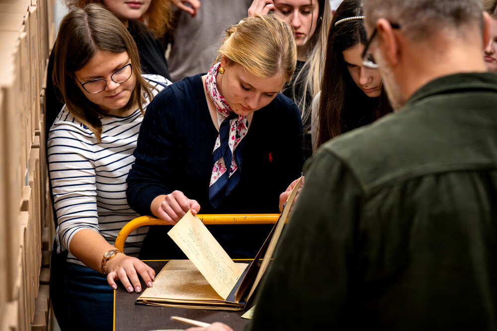 Zajęcia z cyklu "Co kryją archiwa IPN?" - Katowice, 14 marca 2024. Fot.: IPN K. Łojko